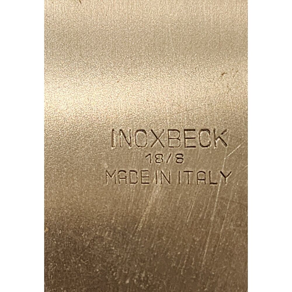 Vintage INOXBECK 18/8 Stainless Steel Oval Serving Tray – Made in Italy